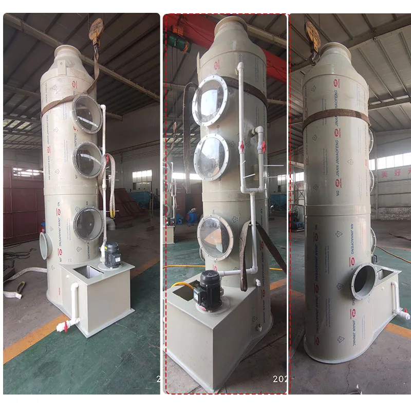 Environmental Friendly Frp Green Absorption Tower For Chemical Waste ...