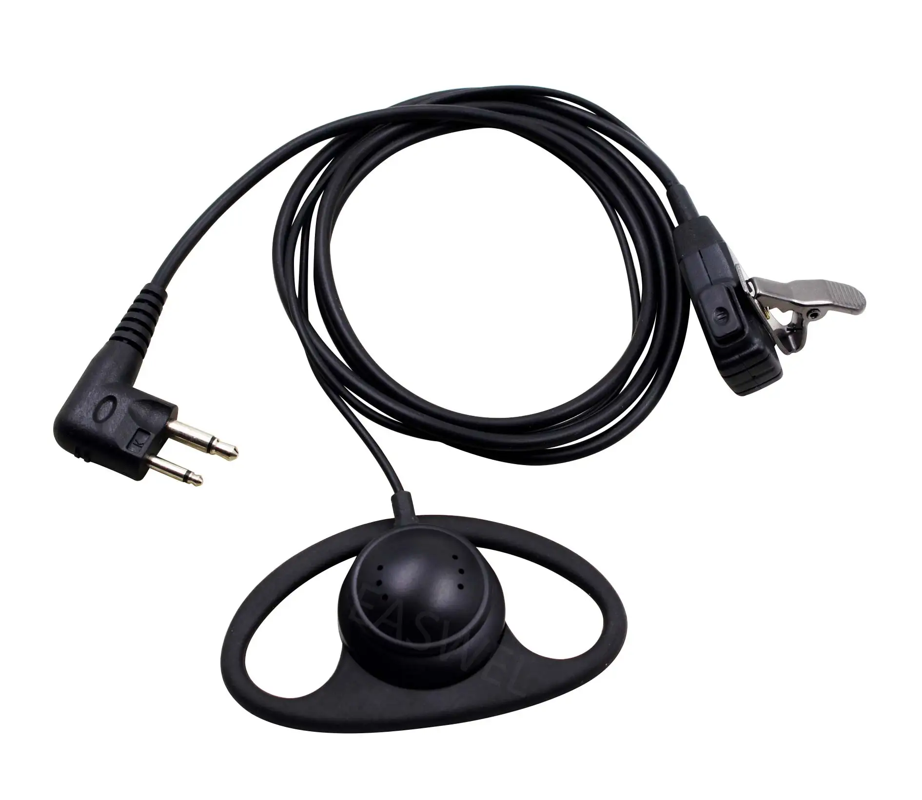 Guangcailun 2 Pin D Forme universelle Oreillette Talkie Walkie Interphone PTT écouteur Remplacement Hook unique oreille pour 