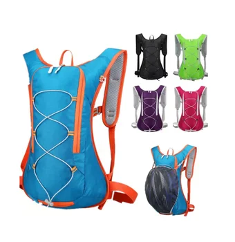 Low Price Outdoor Hiking Backpack Custom Logo Designer reflective LightWeight Hydration Running Backpack Bike Sports Backpack