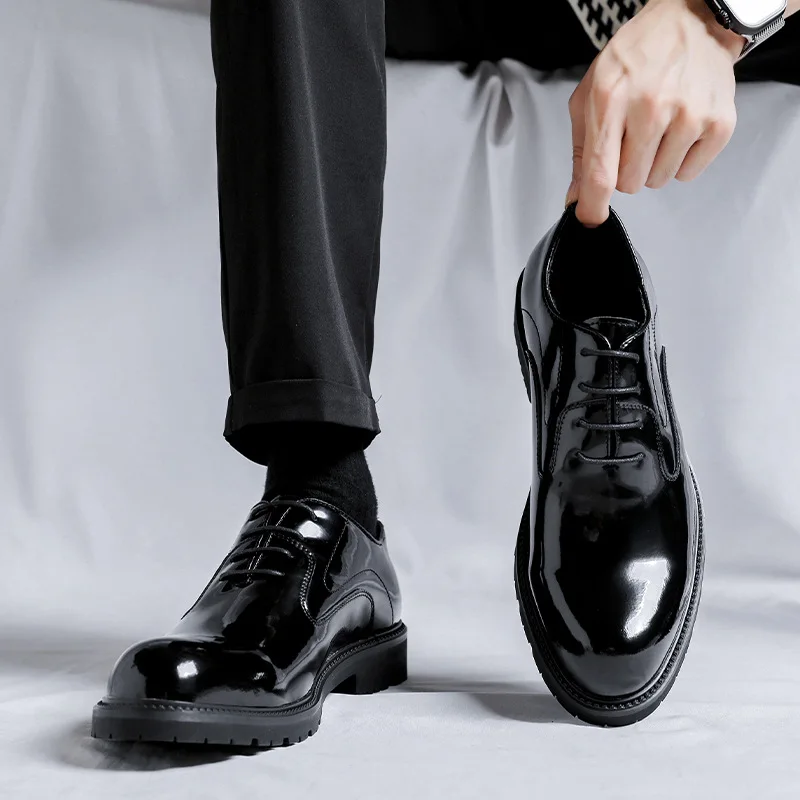 MEN'S TENORAS 革靴 型押しリザード 27cm ビジネスシューズ メンズ 紳士靴 大きいサイズ 革靴 クロコ型