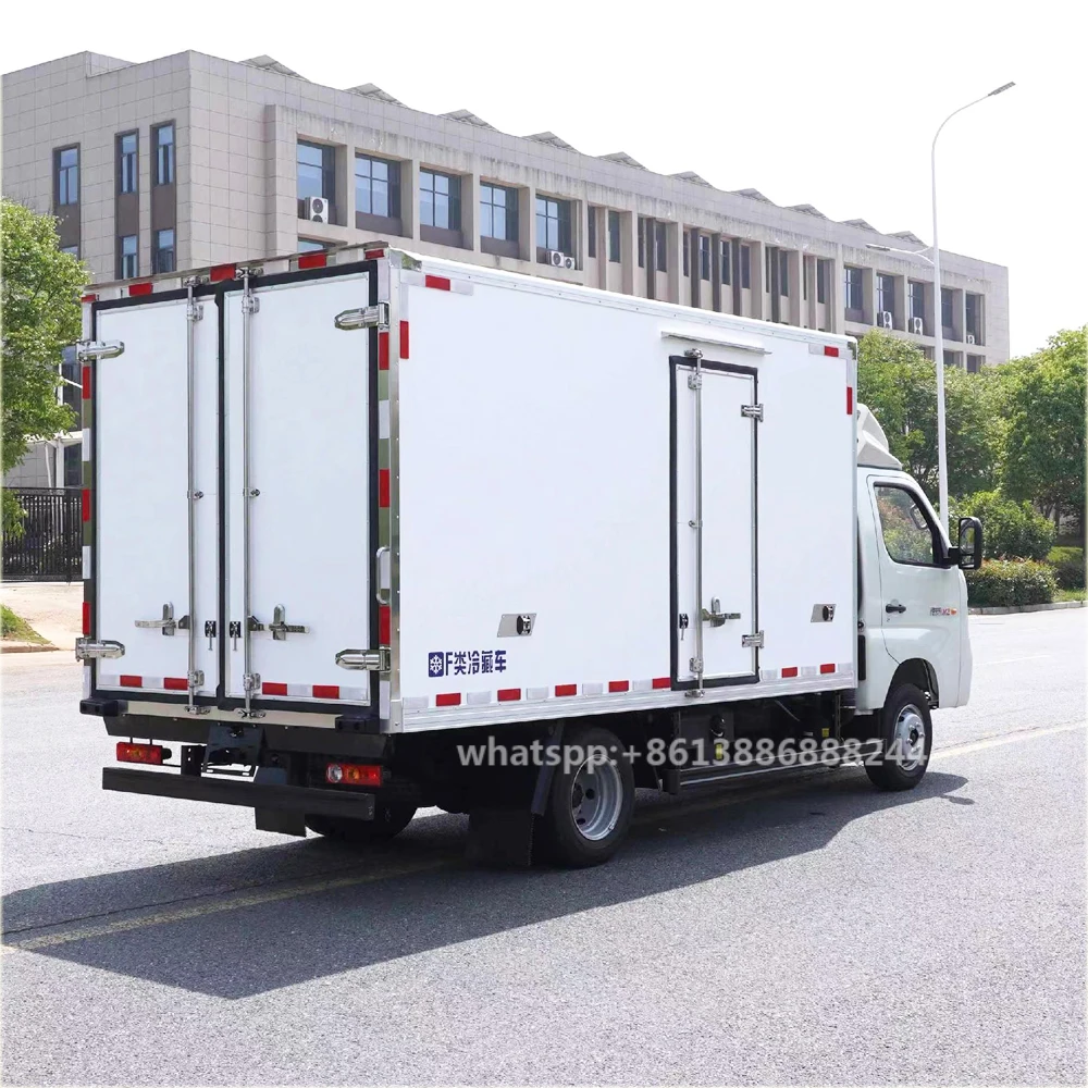 Factory Low Price FOTON  M2  Mini  Van Refrigerator Truck   Cold Storage Car     Reefer Truck
