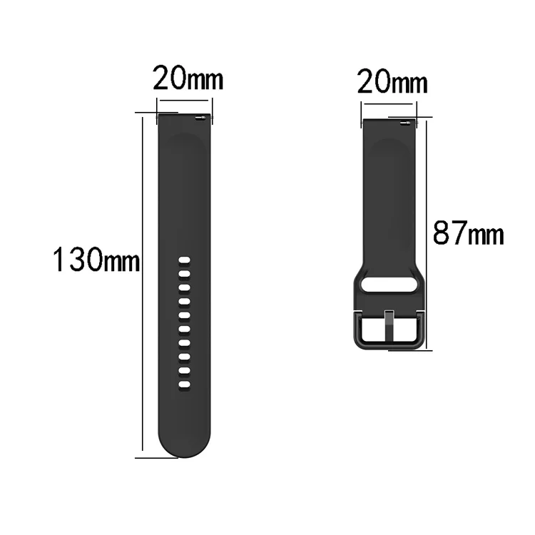 Shieranlee P22 P32 P36 Cinturino Silicone Morbido 20mm Compatibile con Amazfit GTS, Galaxy Watch4, Ordtop, Sudugo, Motast Smartwatch 1,69 Strap