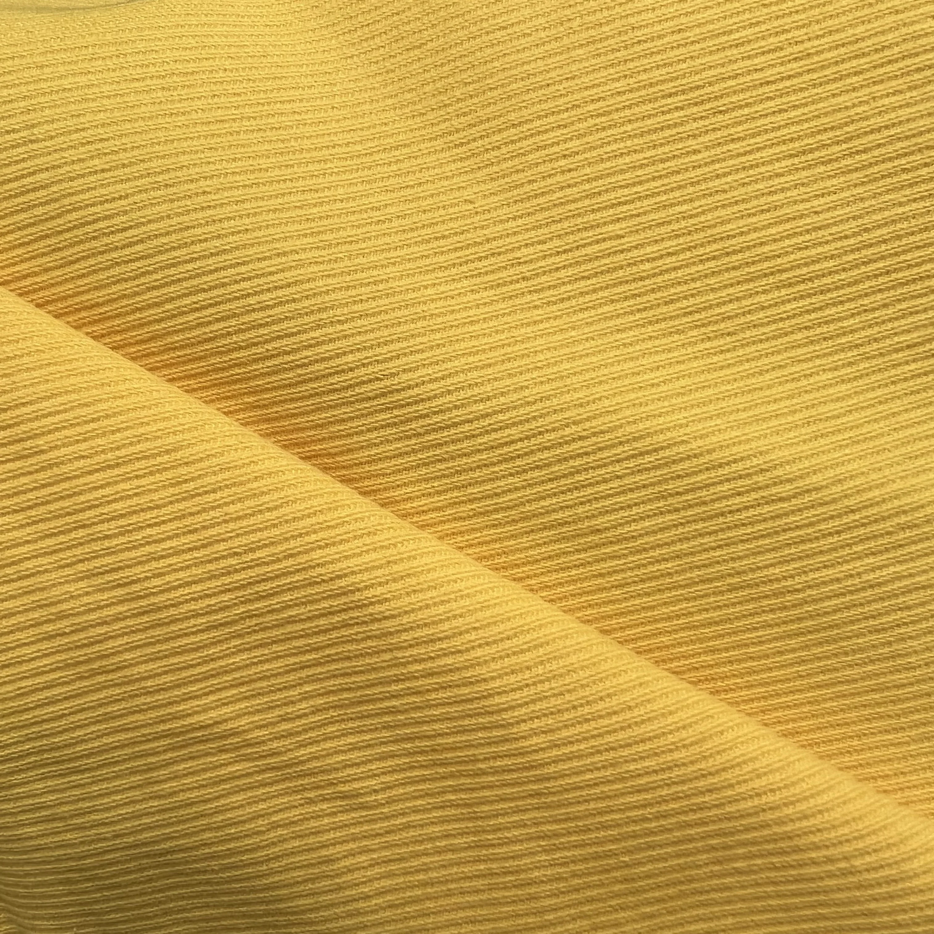 2.10 Meters Long Yellow shops and Straight line cotton Fabric ,Soft fabric textiles, Handwoven cotton fabric form Thailand(CCP2)