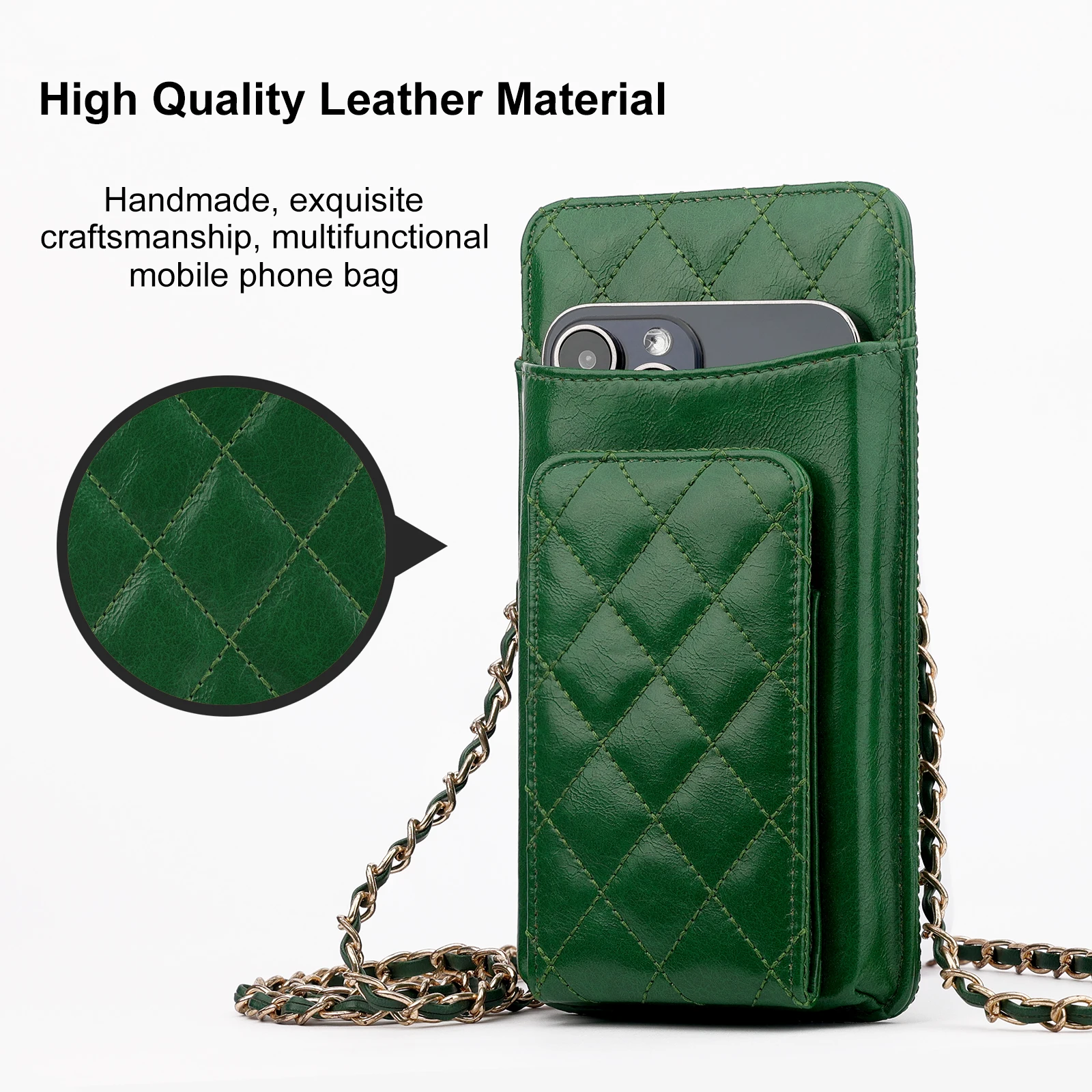 Small Crossbody Cell Phone Bag For Women,Chain Strap Fashion Mini Shoulder Purse Wallet Hasp