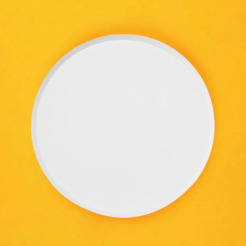 Elegant Pastel Color Paper Plates 9 Inch Green Blue White Silver Black Brown Pink Restaurant