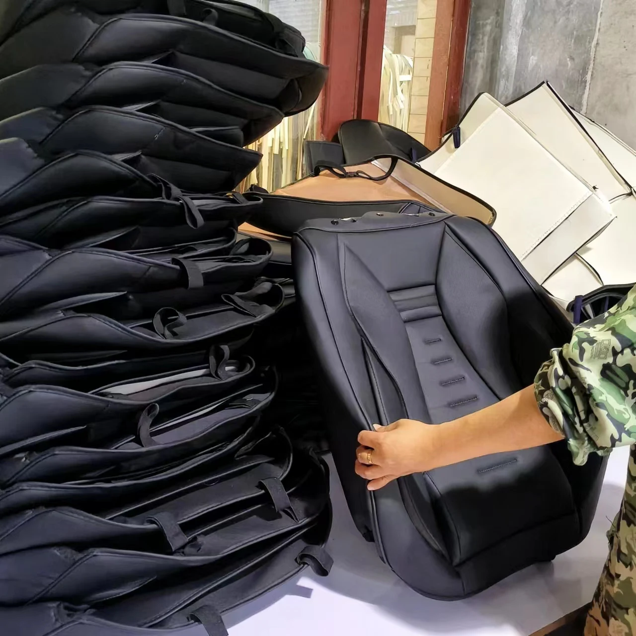 Factory Wholesale Leather Car Seat Cover Full Set Universal Luxury Car