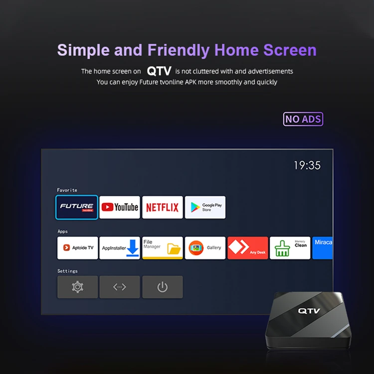 2023 Latest QTV IPTV BOX Future TV MY TV Online Android 10 Smart 4K tv box XTV AIR XTV DUO 2GB 8GB ROM 5G Dual WiFi Set Top Box