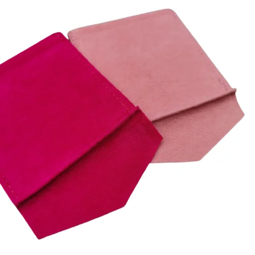 Custom Logo Printed Velvet Envelope Flap Gift Velvet Pouches Luxury Jewelry Velvet Envelope Bag