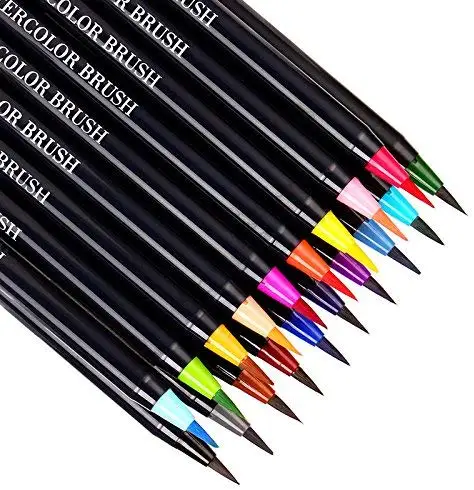 Vacnite Watercolor Brush Pens, Set of 24 Colors India