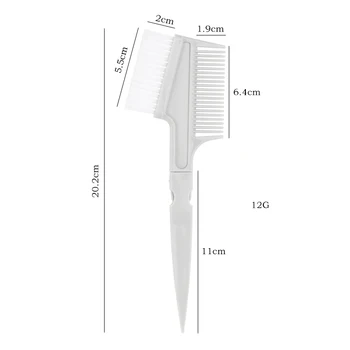 Gray Detachable Double-sided Hair Coloring Comb Blending Hair Coloring Brushes for SHANGZHIYI