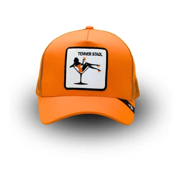 2024 New Arrivals Embroidery Patch Trucker Baseball Cap Orange Mesh Snapback Trucker cap Embroidered Patch Custom Logo