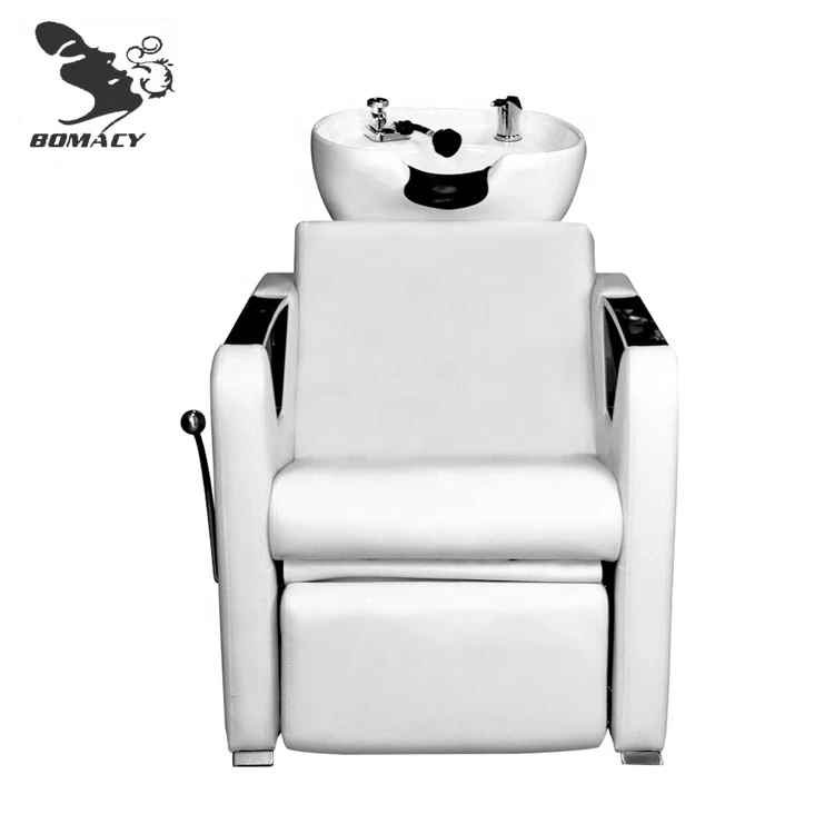 Bomacy Classic Hair Salon Furniture Hair Washing Reclining Salon Shampoo Chair With Basin