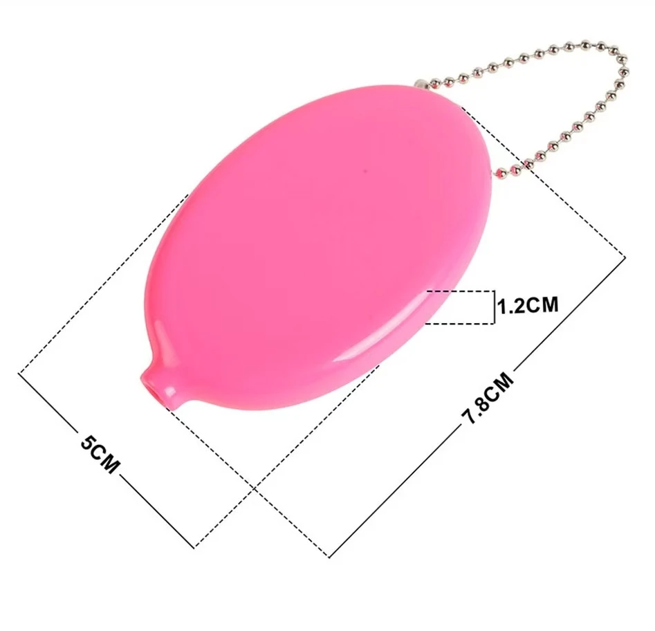 PVC Mini Oval & Round Coin Purse Wallet with Customizable Logo preview 6