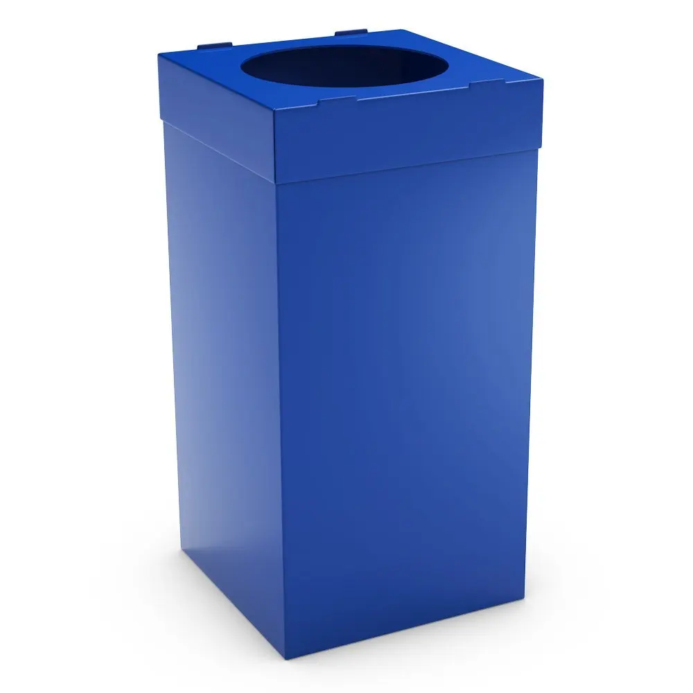 Foldable PP Cardboard Recycle Bins Coroplast Trash Bin for Indoor