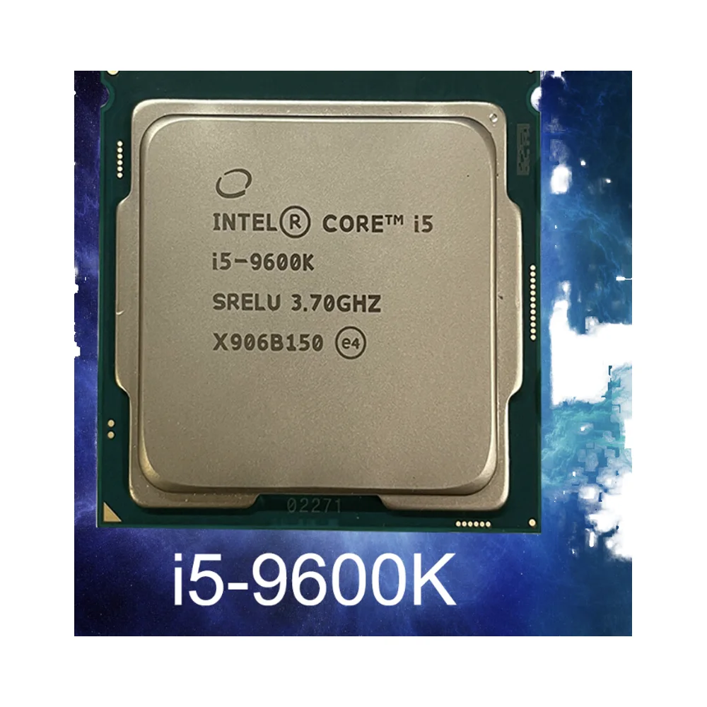 Intel i5 9600K 8-Core LGA 1200 CPU - 2.9 GHz, 6MB L2 Cache, Ideal