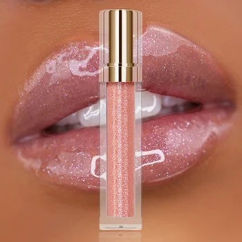 S16 Halal Cosmetics Makeup Shiny lip gloss private label glitter lip gloss