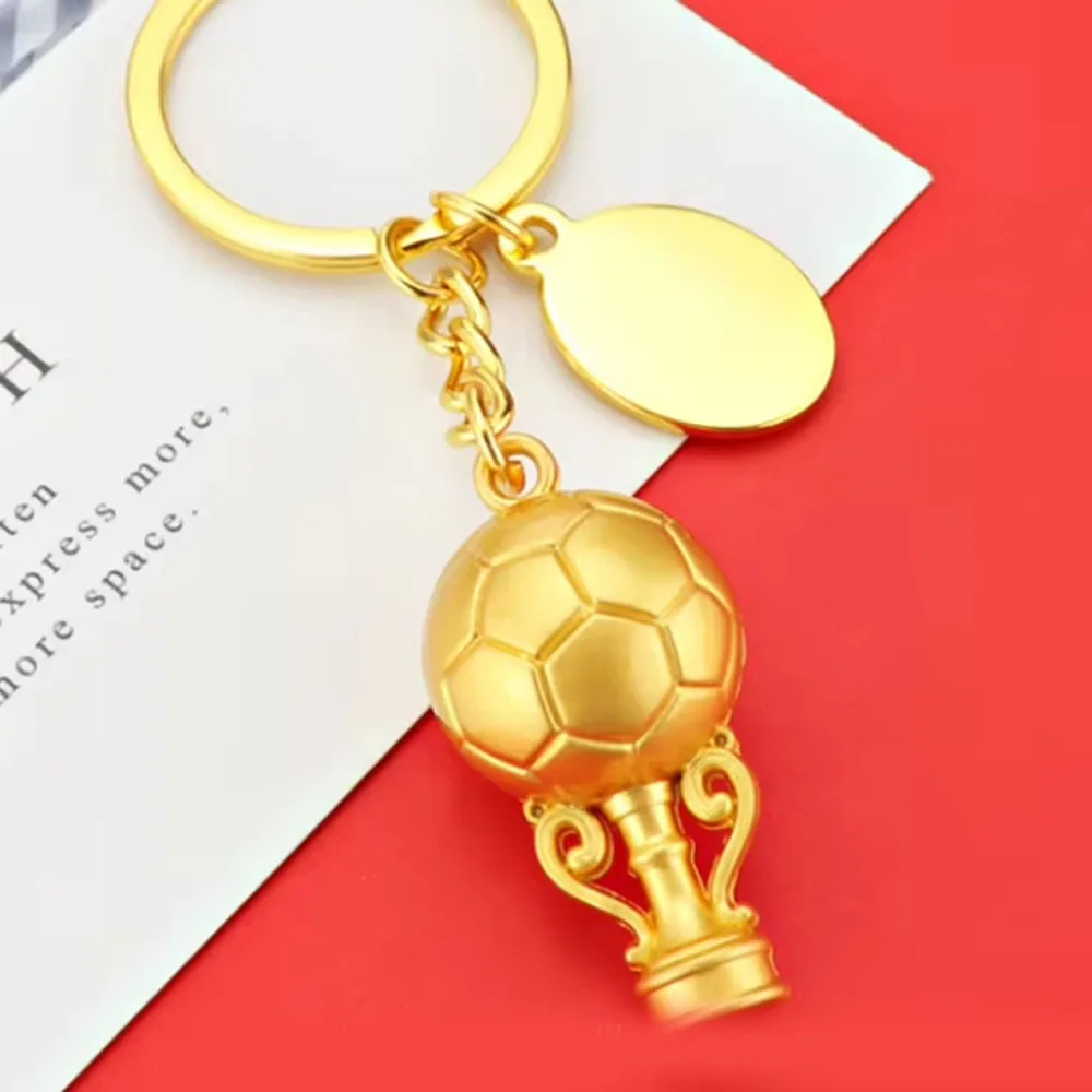 2026 23rd Football for Summer Carnival Trophy Souvenirs Carabiner Keychain Metal Sport Soccer Lightweight Waterproof