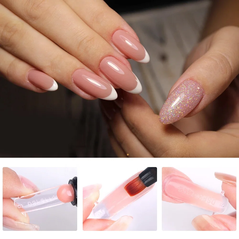 Gelsky Dual Form Long Conffin Gel Extension Molds Nail Dual Form - Buy ...