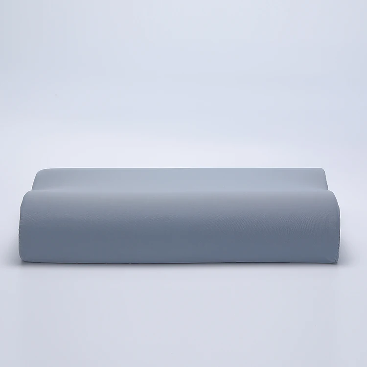 Grey B Shaped Camping Bed Pillows Memory Foam Wholesale Direct Factory OEM ODM Low MOQ Orthopedic Pillow for Sleeping