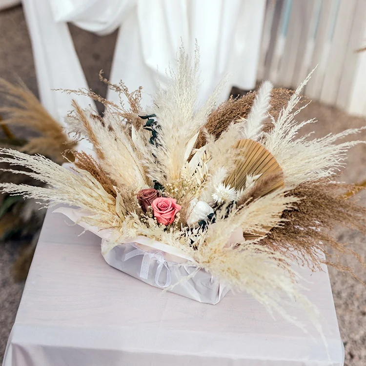 Factory Customized Table Decorations Natural Pampas Grass Wedding Centerpieces