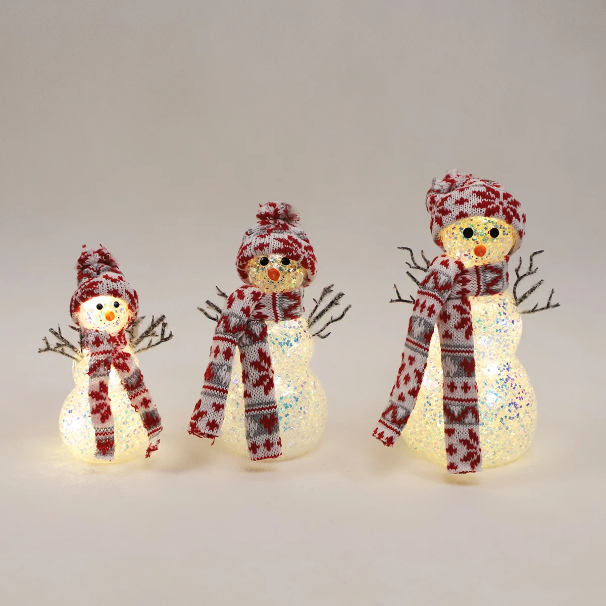 blown glass christmas toy christmas decorations 2023 glass snowman light up snowman