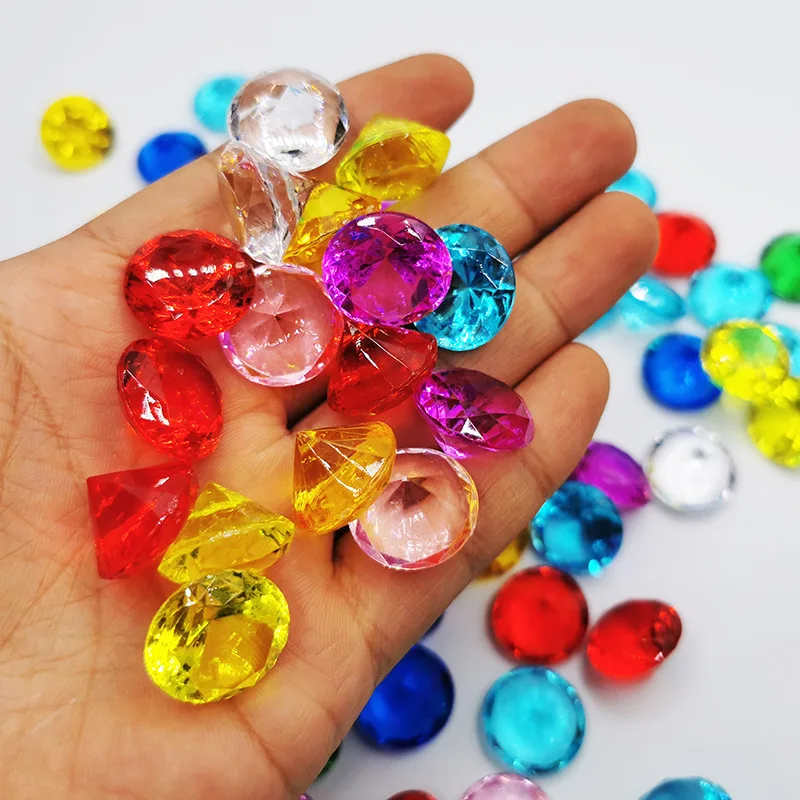 Hongzhi Transparent 19mm Acrylic Diamond Factory Wholesale Gem