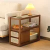 Yueyin Sideboard, Walnut Color (Frosted Glass)