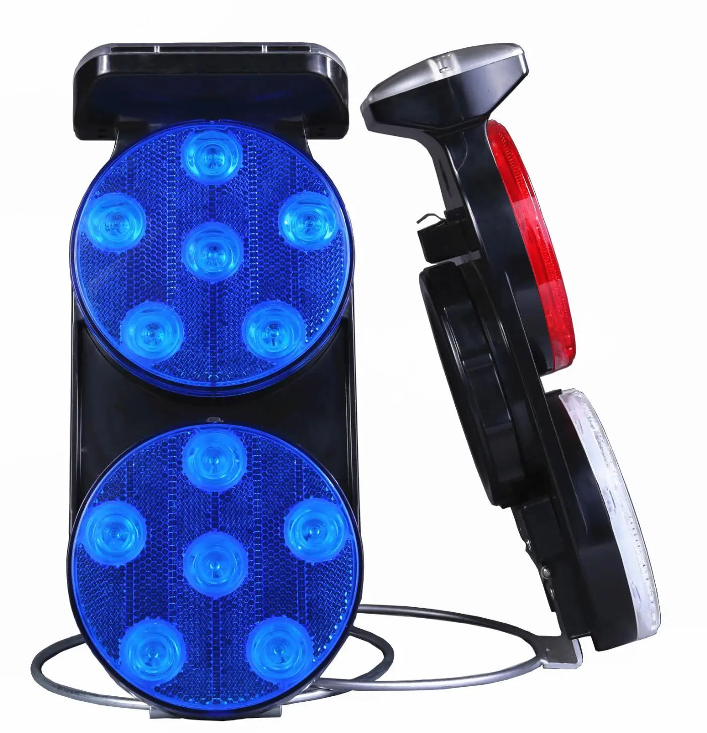 Synchronized Blink LED Traffic Warning Light Temperature Resistant Battery Operated for Long Time Construction