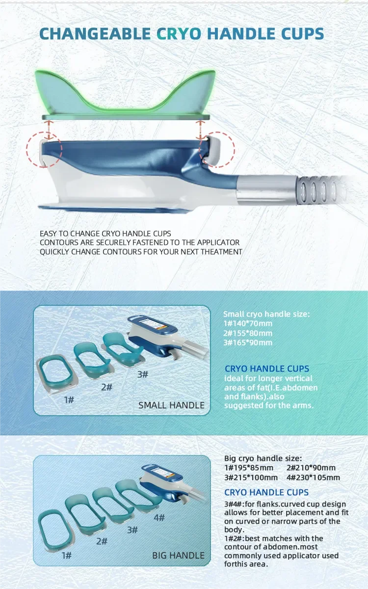 <p data-pm-slice="1 1 []">The <strong>360° Cryolipolysis and Body Sculpting Machine</strong> combines controlled cooling with multiple aesthetic technologies in one professional system. Equipped with large and medium cryolipolysis heads, a 40 kHz ultrasonic cavitation handle, 6-polar body RF, face RF, and eight large lipo laser pads, it gives beauty salons, med spas, and aesthetic clinics a versatile platform for body contouring and skin-firming service programs.</p> Featuring an 8-inch touchscreen, this multifunction aesthetic machine supports a more organized treatment workflow while helping businesses expand their body and facial treatment menus without purchasing separate devices for each modality. 360° Cryolipolysis and Body Sculpting Machine with Cavitation RF & Lipo Laser
