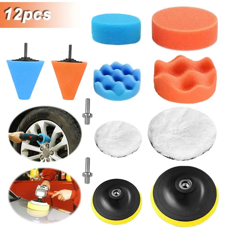 39 шт. 3-дюймовые 5-дюймовые автомобильные полировальные губки комплект полировочных губок для полировки восковой пены набор буферов