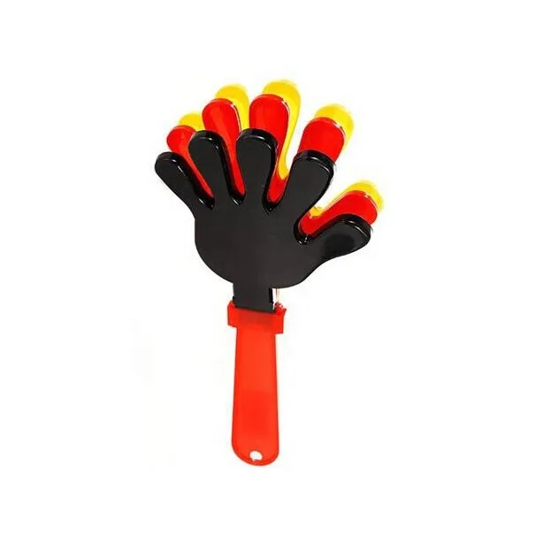 WK2022 Germany football fans cheering hand clapper plastic german hand clap noise maker