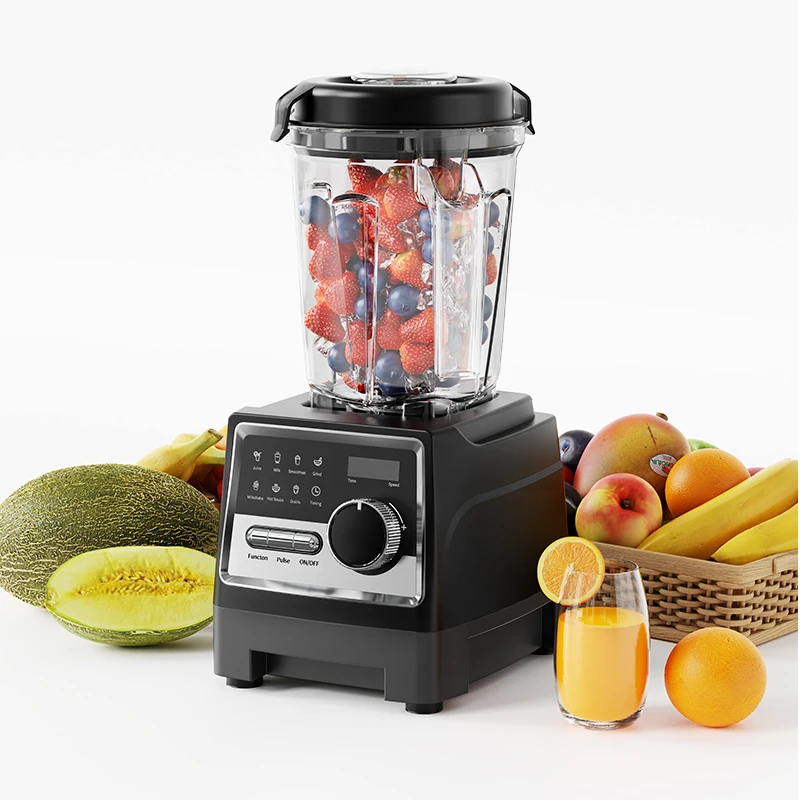 RANBEM Auto-Blend DIY Mode Countertop Smoothie Blender Machine for Crushing Ice Nuts Frozen Fruit in Kitchen or Household Use