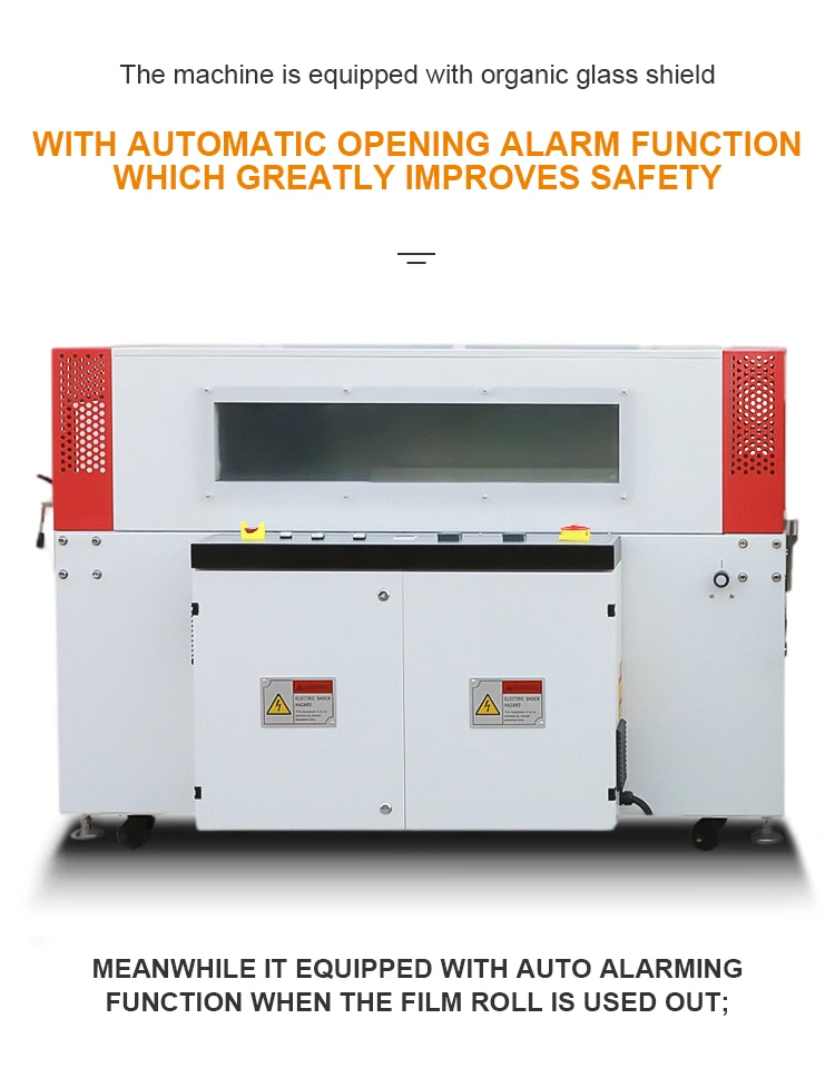 Automatic Film Vertical L bar Shrink Wrapping Machine Heat Tunnel Tube ...
