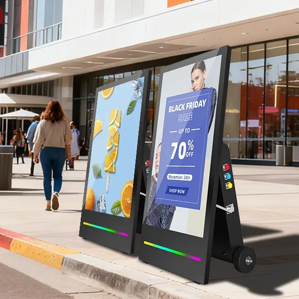 Outdoor digital signage kiosk for business branding
