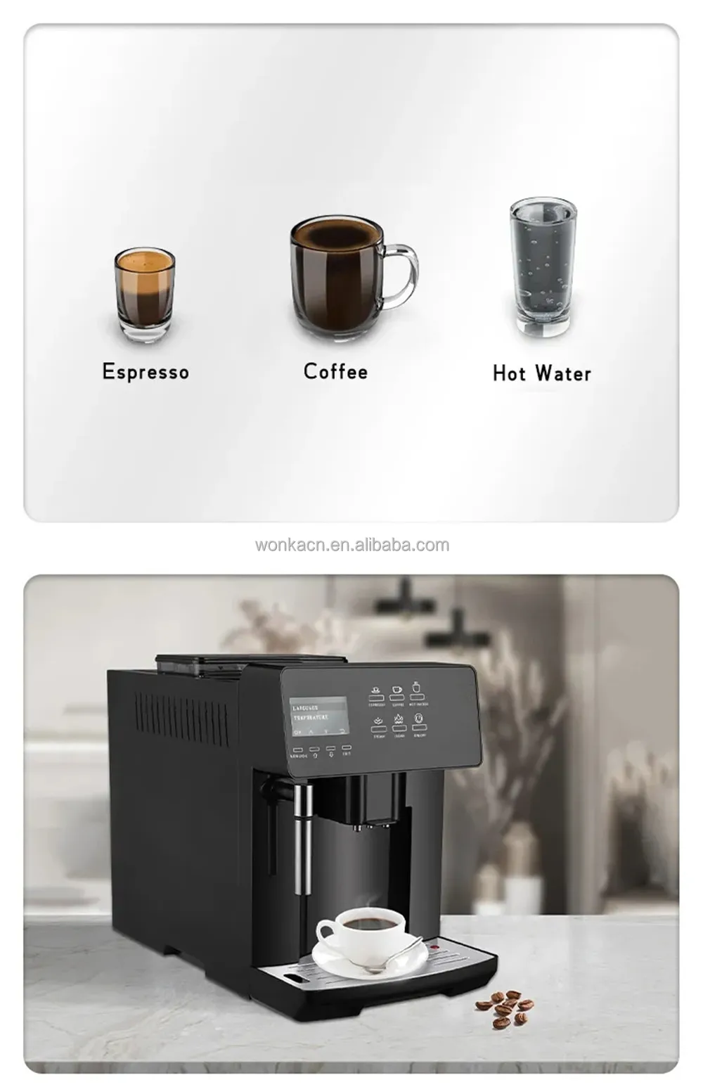 Touch Panel Coffee Machine Multifunction Espresso Coffee Maker