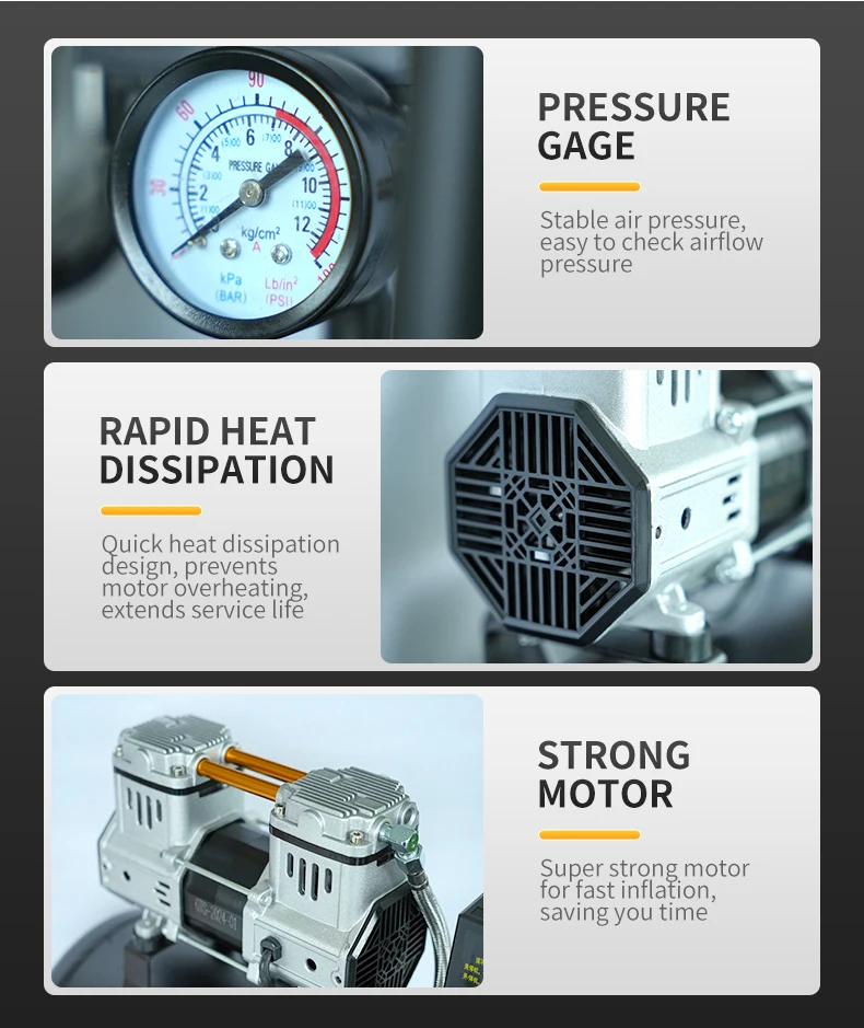 High Pressure Portable Air Conditioner Rotary Ac Compressor 2.5hp Air ...