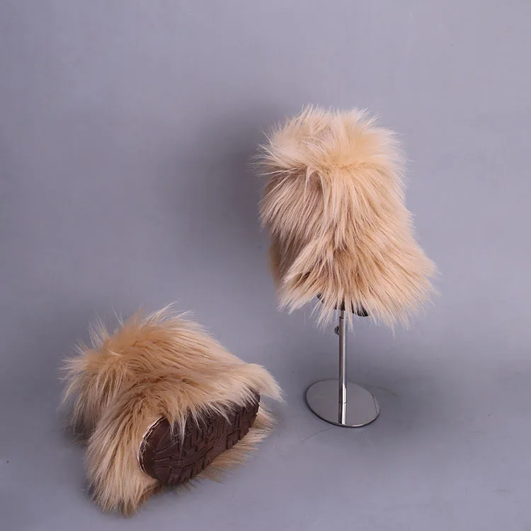 Новинка; Детские сапоги Martin до бедра; Пушистые ботинки для девочек