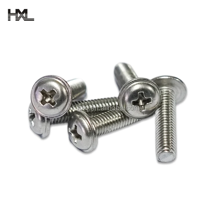 Din967 Din 967 M3 M4 M5 Cross Recessed Pan Head Screws With Collar