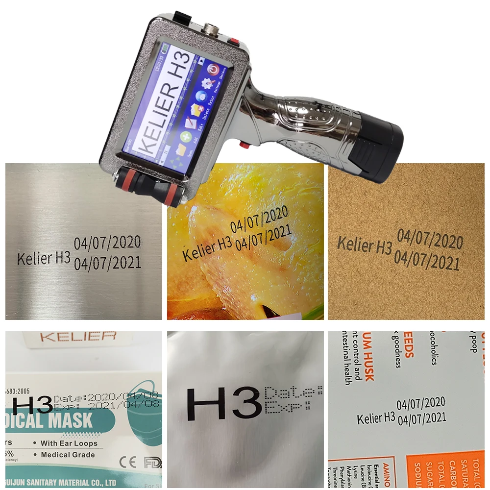 Ручной струйный принтер, машина для кодирования даты истечения срока годности, Печать переменных данных, металлический логотип