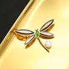 GO0412-24 Spilla Libellula Nera