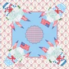 Rosso, Blu Navy e Azzurro Cielo Stampa Patriottica