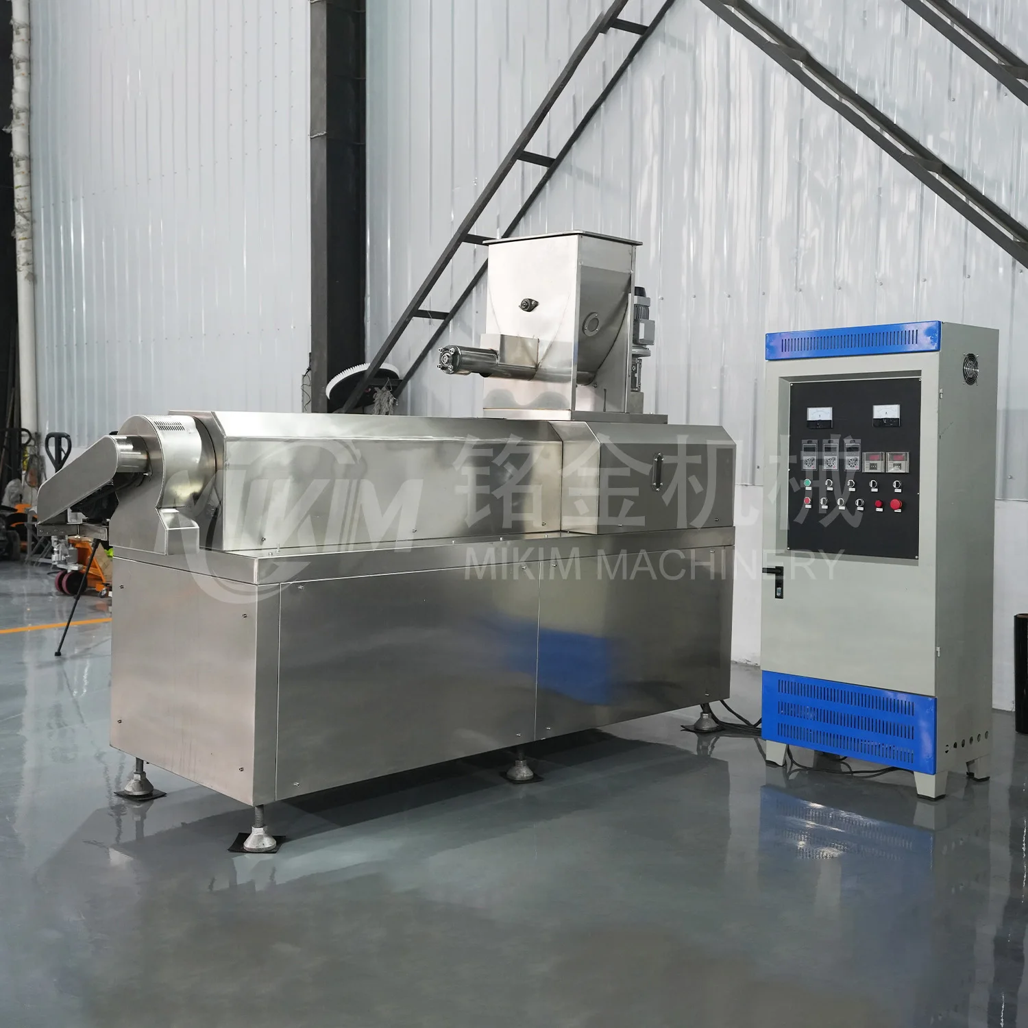 MIKIM Twin Screw Extruder Prices Puffed Corn Chips Snacks Food Making Machine Puff Snack Food Extruder Machines