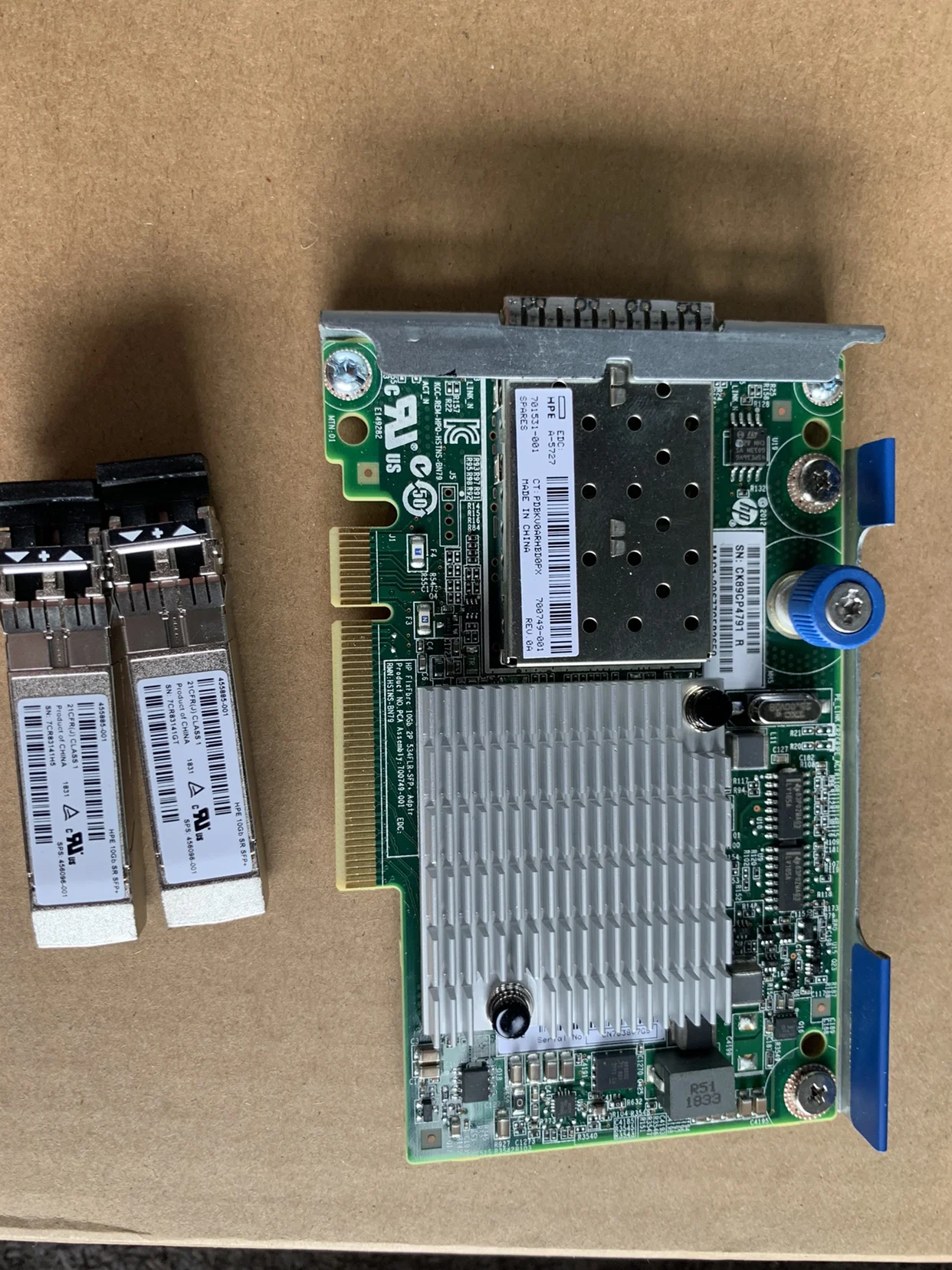 Hpe Flexfabric Gb Port Flr Sfp S Adapter Flr Sfp