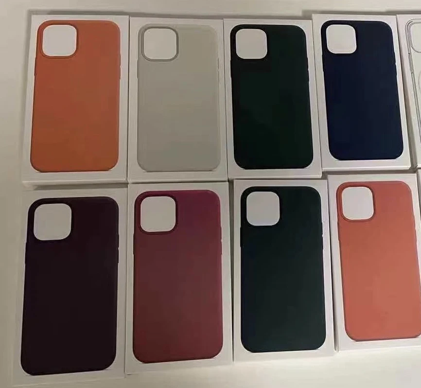 2020 new logo liquid silicone cell phone case for iphone 12 for iphone 12 pro max silicone phone cases magsafes case buy silicone phone cases magsafes case original cell phone case silica gel cell