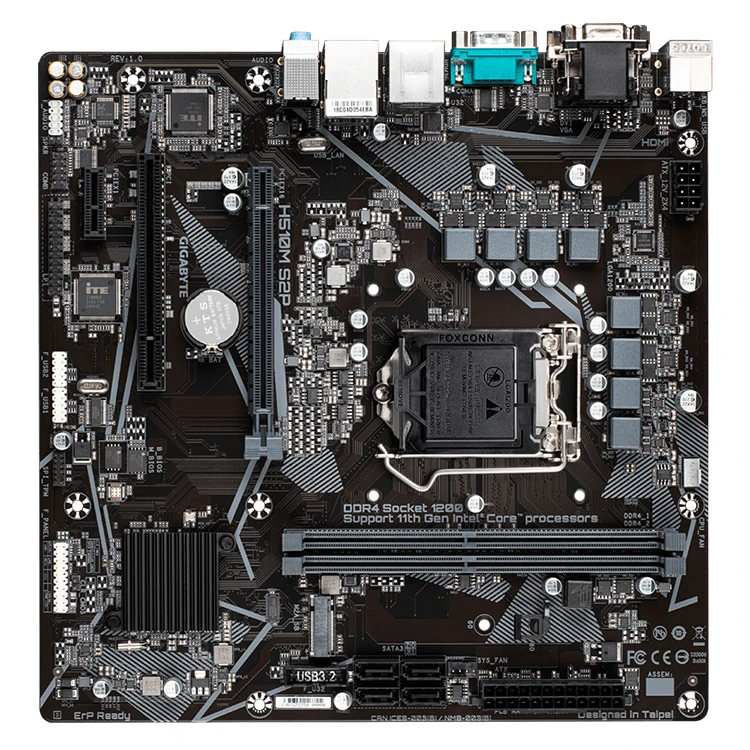 Gigabyte H510m S2p Micro Atx Gaming Motherboard With Lga 1200 Socket  Supports 11th And 10th Gen Intel Core Series Processor - Buy Gigabyte H510m  S2p