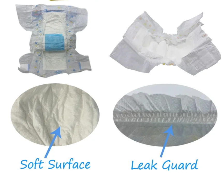 100 Factory Cheap Wholesales Low Price Disposable Baby Diaper Grade B