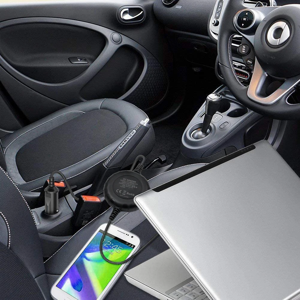 100W 15V 16V 18,5 V 19V 19,5 V 20V Универсальный Ноутбук Автомобильное зарядное устройство для Asus с адаптером переменного тока питания ноутбука Acer Dell, HP, Lenovo IBM с USB 5V 2.4A