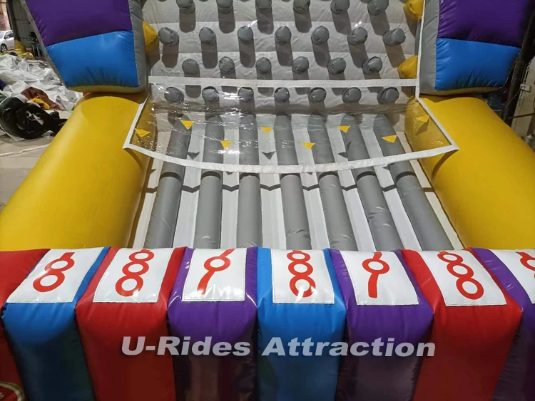 Carnival Event Inflatable Interactive Plinko Game Equipment for Party Rental PVC and Tarpaulin with Blower and 4m Power Cord