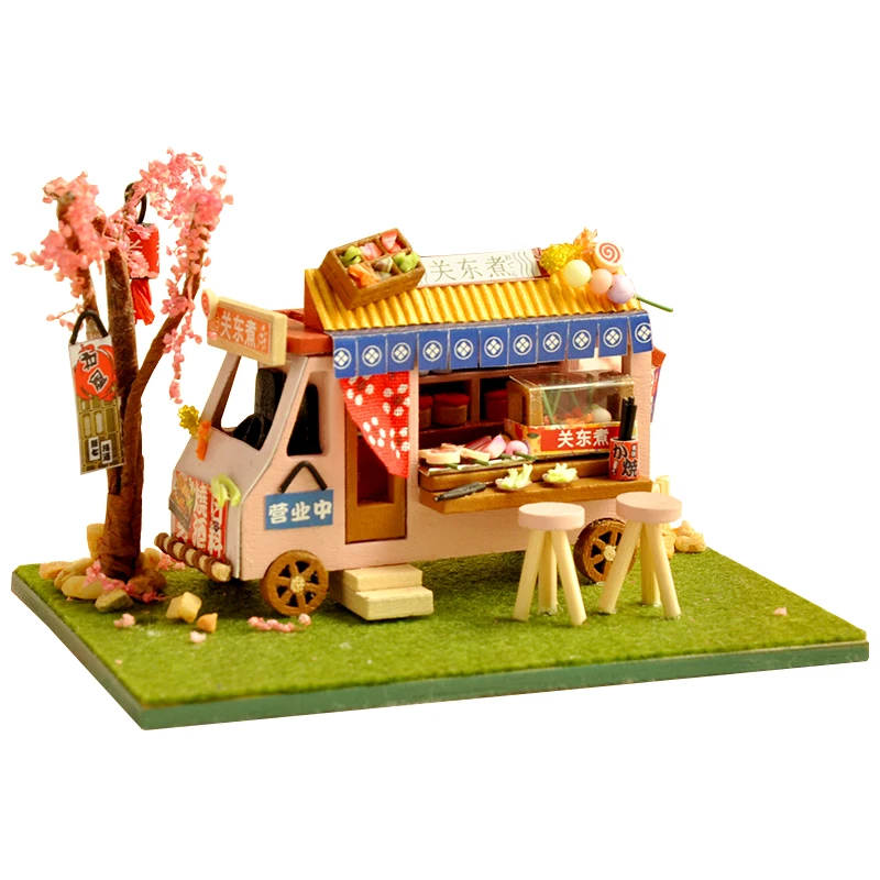 Dollhouse Miniature wooden Block car Toys Doll AccessoRSZ8XUI 