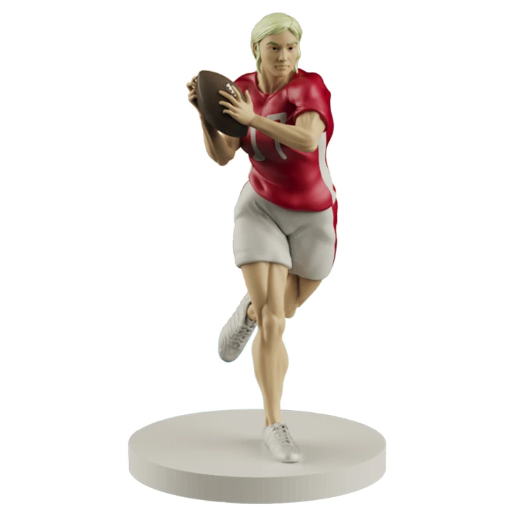 Custom Football Legends Series Resin Statue Action Figure Polyresin Player Sculpture for Team Spirit Display Case